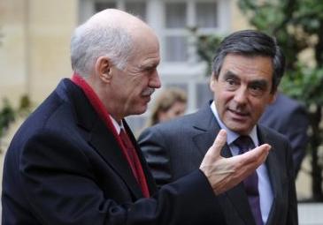 Τηλεφωνική επικοινωνία Παπανδρέου-Φιγιόν για την αντιμετώπιση της κρίσης χρέους