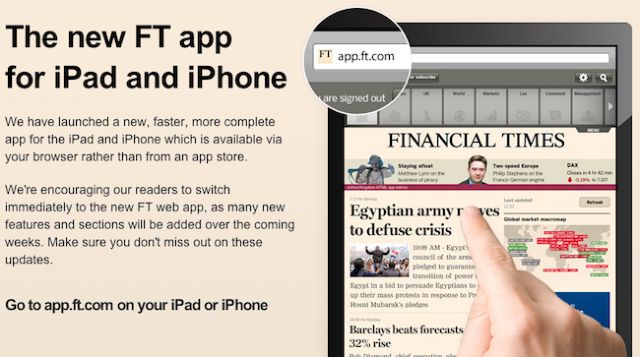 Οι Financial Times απομακρύνουν τις εφαρμογές τους από το App Store