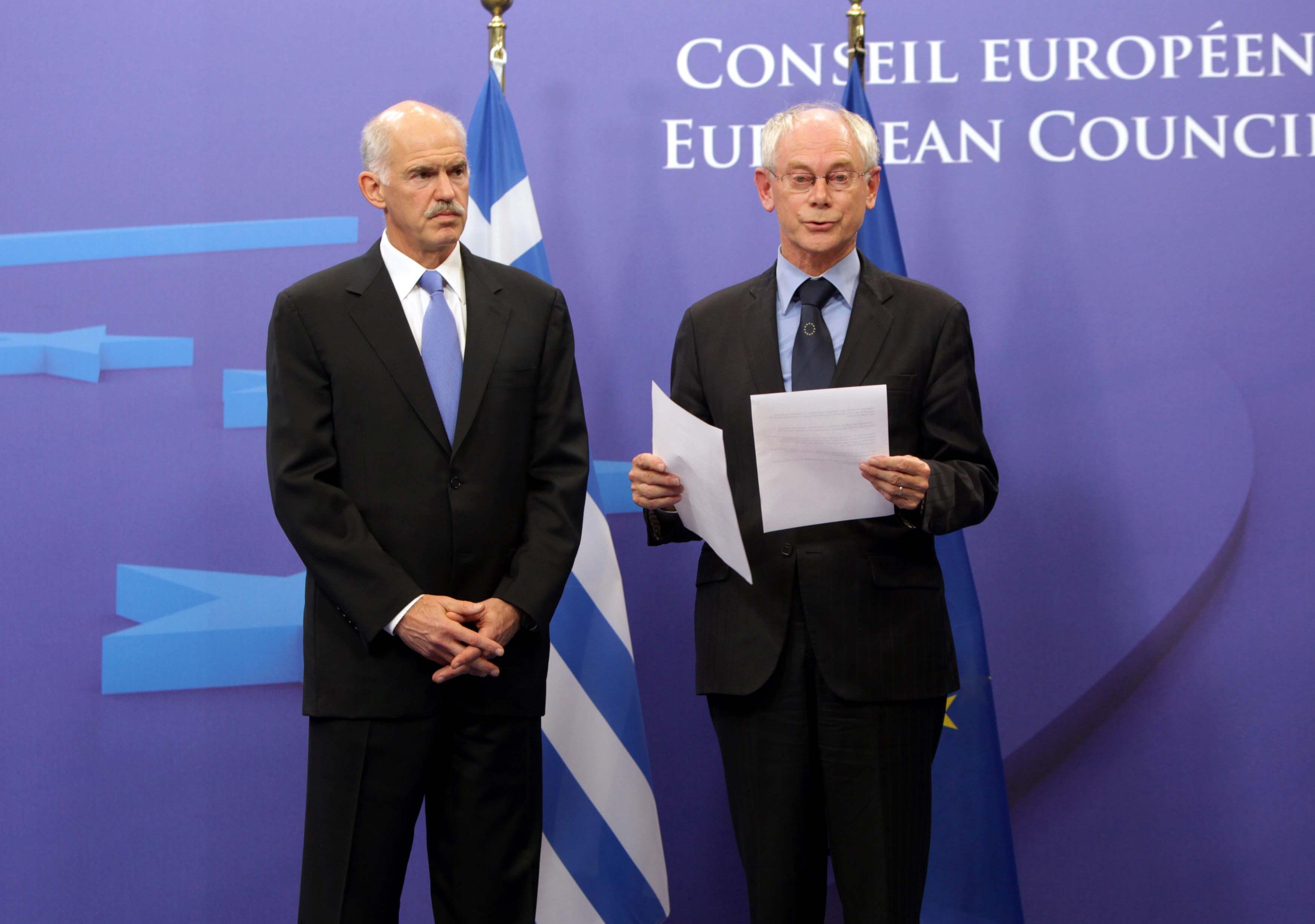 Στόχος, η οριστική και συνολική λύση στο πρόβλημα της ευρωζώνης, δήλωσε ο Γ.Παπανδρέου