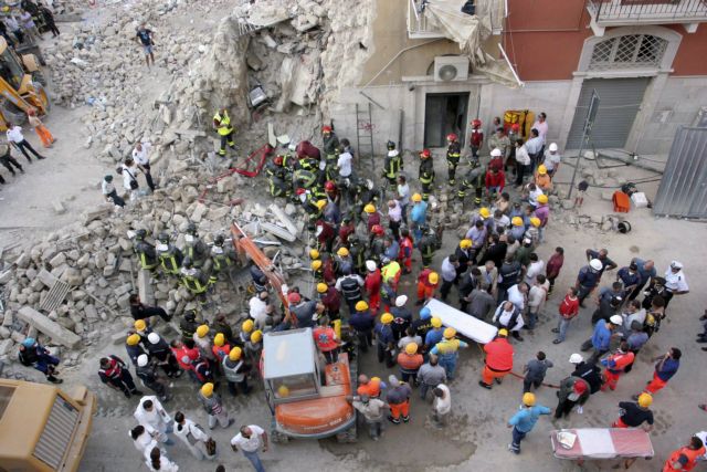 Δύο νεκροί σε κατάρρευση κτιρίου στην Ιταλία