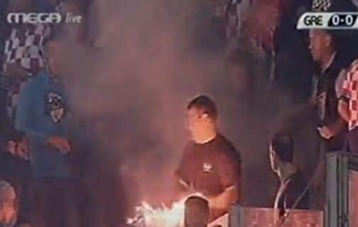 Επεισόδια ανάμεσα σε οπαδούς στον αγώνα Ελλάδας-Κροατίας