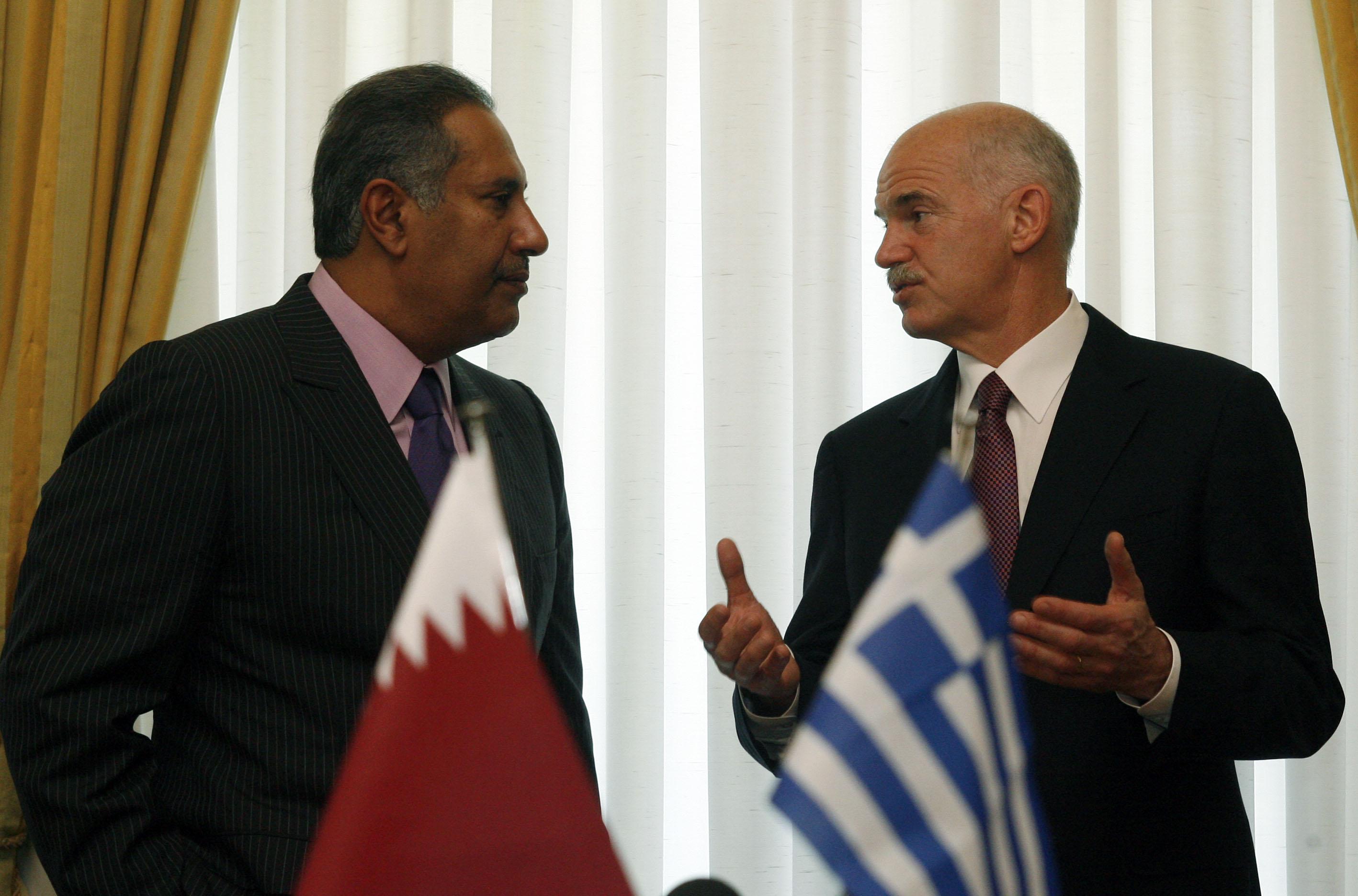 Με τον εμίρη και τον πρωθυπουργό του Κατάρ συναντάται το απόγευμα ο Γ.Παπανδρέου