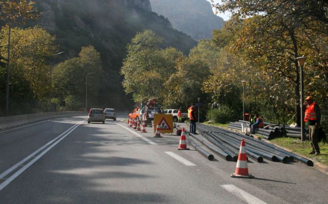 Κλείνουν τα Τέμπη από τη Δευτέρα για εργασίες βραχοπροστασίας