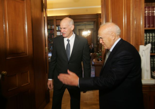 «Ανακουφισμένος από τις εξελίξεις» δήλωσε στον Γ.Παπανδρέου ο Κ.Παπούλιας