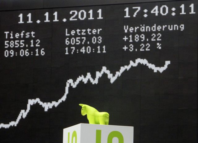 Στo πράσινο τα ευρωπαϊκά χρηματιστήρια και η Γουόλ Στριτ την Παρασκευή