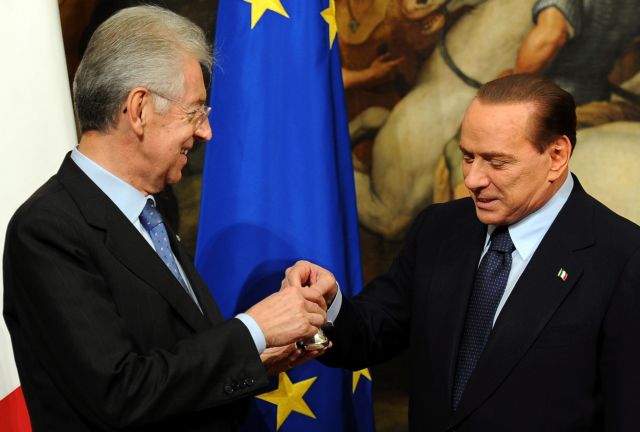 Μόντι έως το 2013 στηρίζει ο Μπερλουσκόνι και «ετοιμάζει» τον Αλφάνο