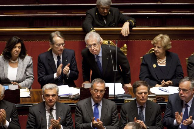 «Το ευρώ εξαρτάται από το τις επόμενες κινήσεις μας» λέει ο Μάριο Μόντι ενώπιον της Γερουσίας