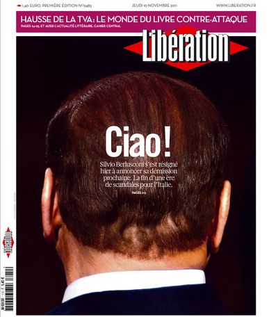 «Άλλον έναν έδιωξαν οι αγορές» γράφει η γαλλική Libération για τον Σ.Μπερλουσκόνι