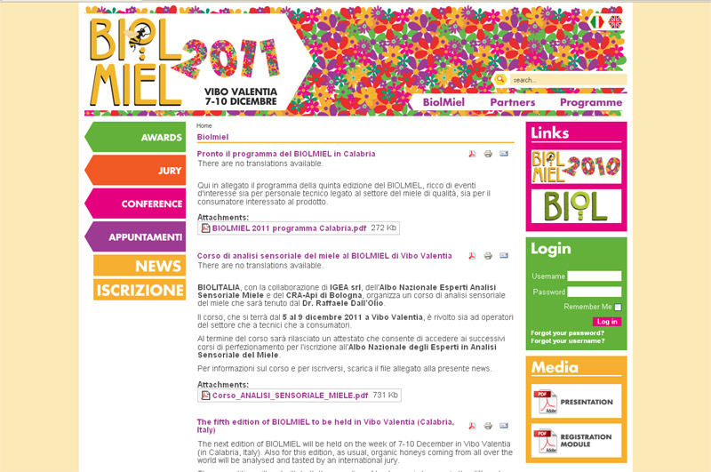Biolmiel 2011: Δηλώστε συμμετοχή στην έκθεση μελιού στην Καλάμπρια της Ιταλίας