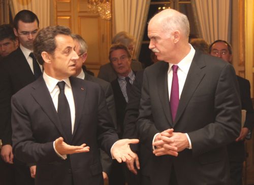 Τηλεφωνική επικοινωνία με τον Νικολά Σαρκοζί είχε ο Γιώργος Παπανδρέου