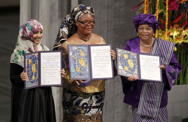 «Αναγνώριση του αγώνα των γυναικών» το Νόμπελ Ειρήνης, είπαν στην απονομή οι νικήτριες
