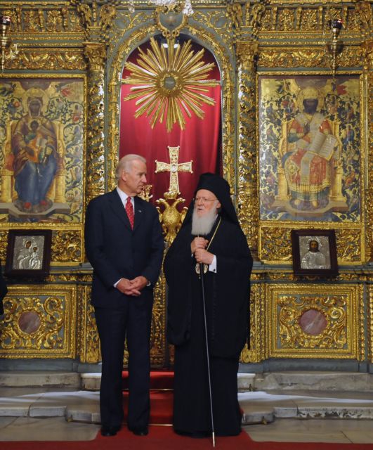 Με τον Αμερικανό αντιπρόεδρο Τζο Μπάιντεν συναντήθηκε ο Οικουμενικός Πατριάρχης