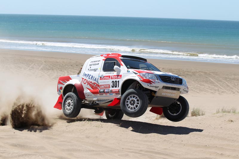 Το Toyota Hilux στο βάθρο του Rally Dakar 2012