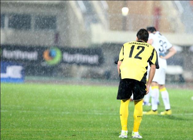 Ισόπαλοι 1-1 Εργοτέλης και ΑΕΚ στον… κατακλυσμό του Ηρακλείου