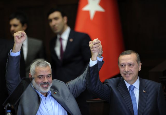 Επίδειξη δύναμης και φιλίας από τον Ερντογάν και τον ηγέτη της Χαμάς