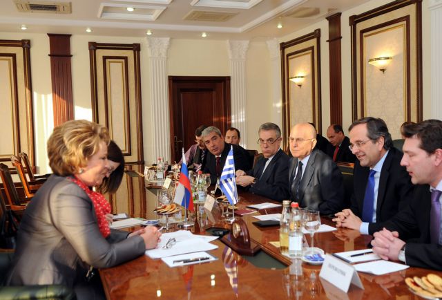 «Στόχος η μακροπρόθεσμη συνεργασία» με τη Ρωσία λέει ο Αντ.Σαμαράς στη Μόσχα