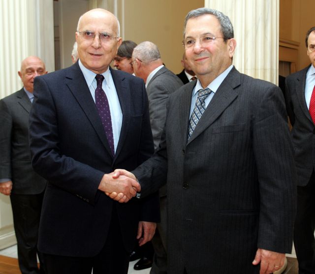 Συνάντηση του Σταύρου Δήμα με τον Ισραηλινό υπουργό Άμυνας Εχούντ Μπάρακ