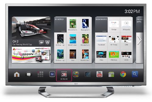 Google TV από την LG το 2012, επίδειξη στην CES 2012