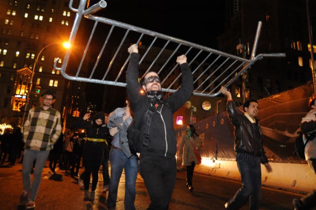 Με συλλήψεις η είσοδος του 2012 για τα μέλη του κινήματος Occupy στη Νέα Υόρκη