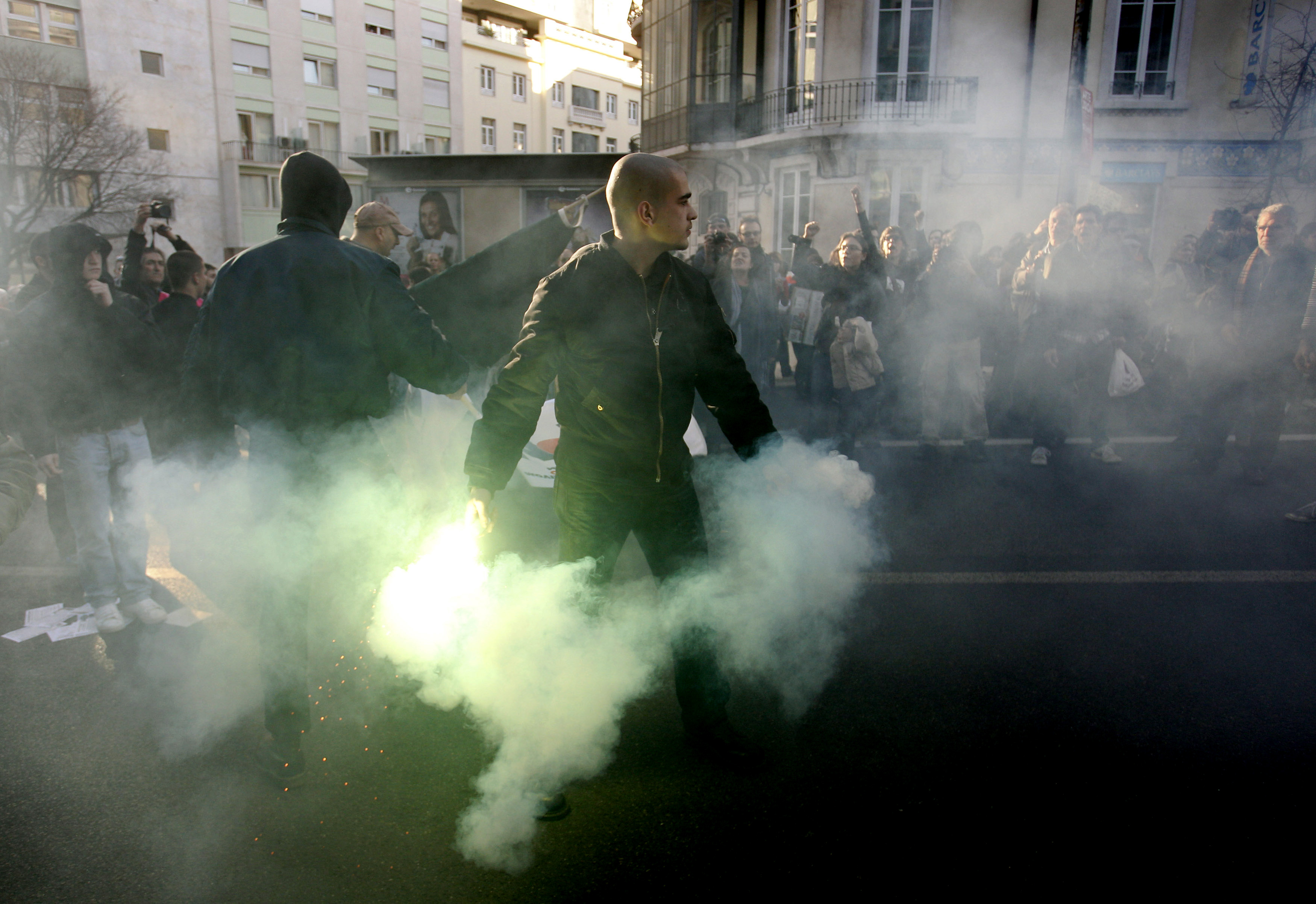 Ένταση στη διάρκεια συγκέντρωσης των «Αγανακτισμένων» στη Λισαβόνα