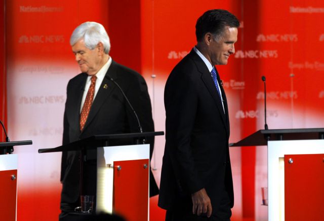 Πυρά ανταλλάξαν Μιτ Ρόμνεϊ – Νιουτ Γκίνγκριτς σε ντιμπέιτ στη Φλόριντα