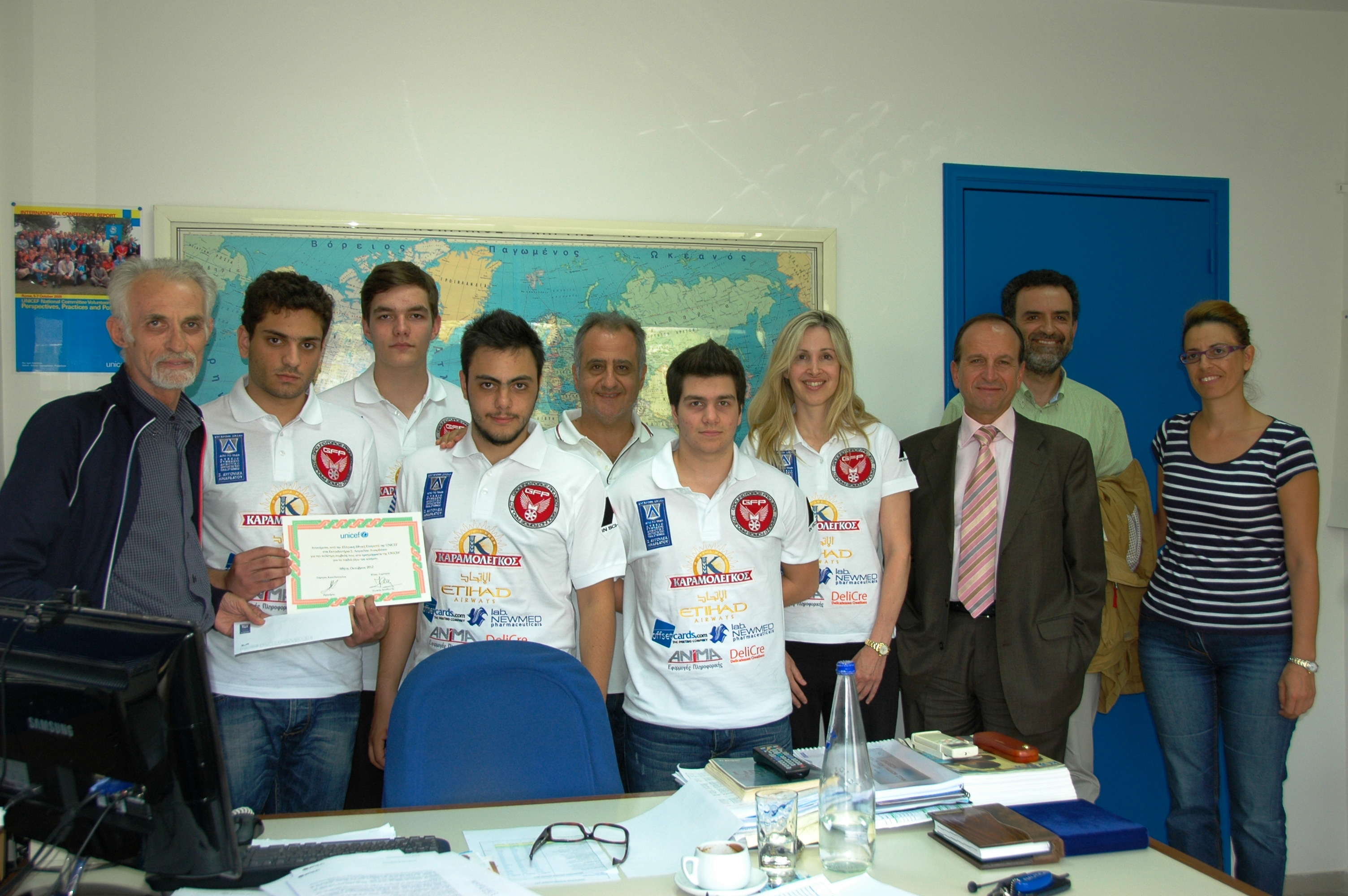 Η ομάδα GFP των εκπαιδευτήριων Σ. Αυγουλέα-Λιναρδάτου ενισχύει την Unicef