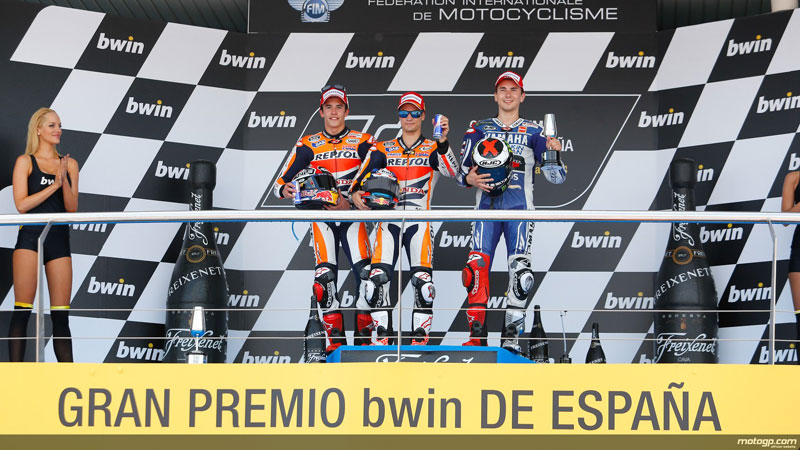MotoGP – Ισπανία 2013: Νικητής ο D. Pedrosa, με M. Marquez και J. Lorenzo στο βάθρο