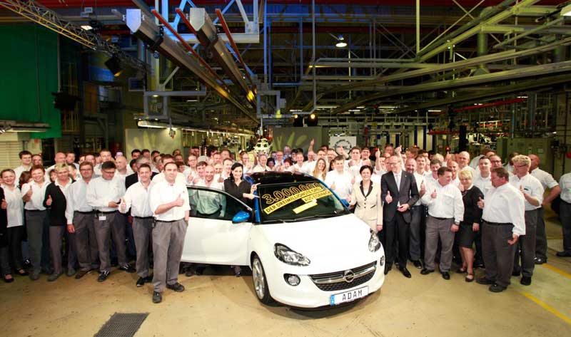 Τα τρία εκατομμύρια αυτοκίνητα «εφτασε» το εργοστάσιο της Opel στο Eisenach