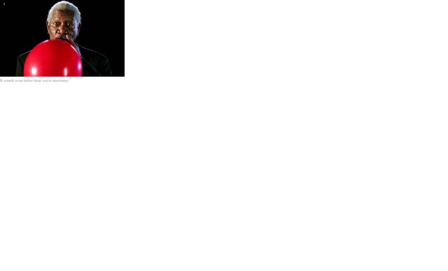 Ο Μόργκαν Φρίμαν εισπνέει ήλιο για να αλλάξει τη φωνή του…