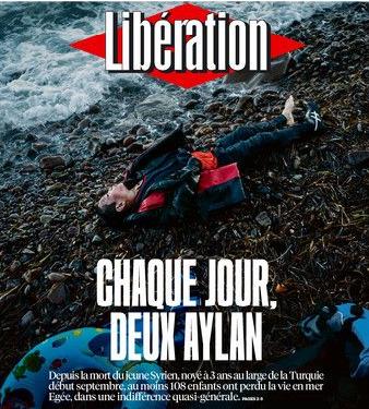 «Κάθε μέρα δύο Αϊλάν»: Πρωτοσέλιδο-γροθιά της Liberation