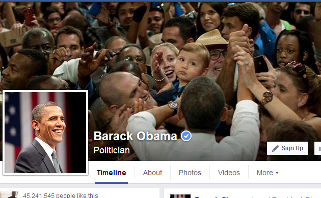 O Ομπάμα απέκτησε προσωπική σελίδα στο Facebook