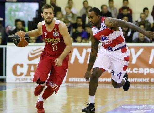 Εύκολα ο Ολυμπιακός πέρασε από τα Τρίκαλα