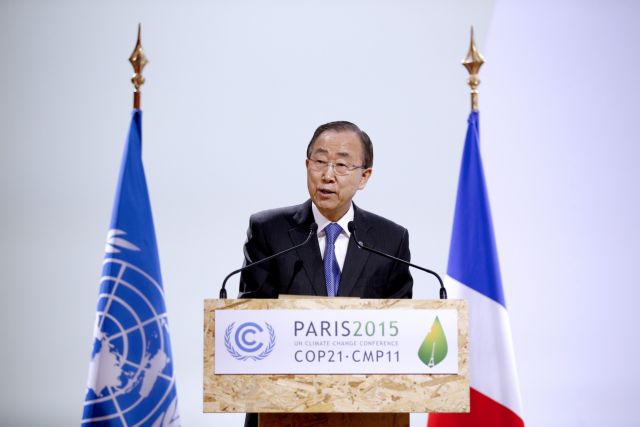 COP21: «Καραδοκεί η κλιματική καταστροφή» προειδοποιεί ο ΓΓ του ΟΗΕ