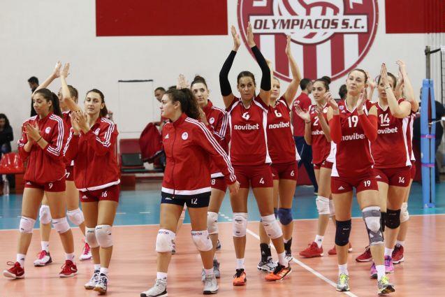 Βήμα πρόκρισης του Ολυμπιακού, 3-0 σετ τη Βάσας