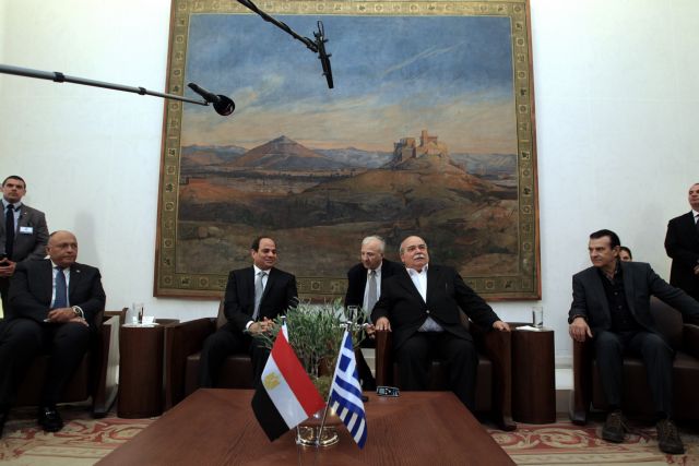 Με τον πρόεδρο της Βουλής συναντήθηκε ο Αλ Σίσι