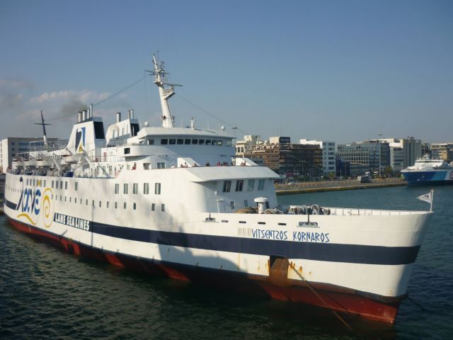 Για οριστική επισκευή μετά το αποψινό δρομολόγιο το πλοίο Βιτσέντζος Κορνάρος