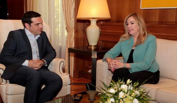 Συνάντηση με τον πρωθυπουργό για το προσφυγικό ζήτησε η Φ.Γεννηματά