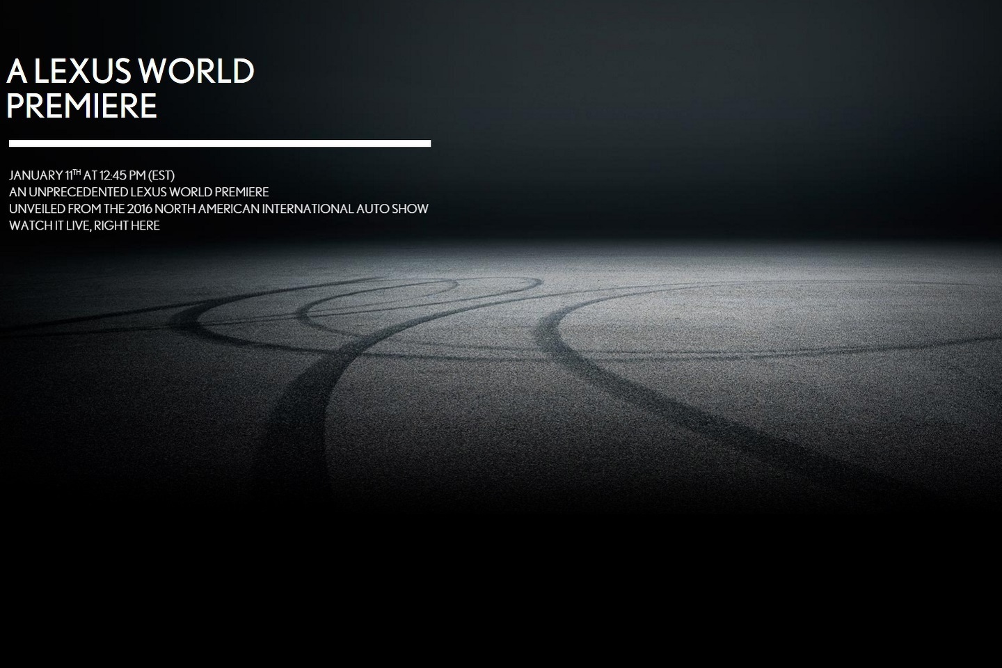 Tην παγκόσμια πρεμιέρα ενός νέου μοντέλου προαναγγέλλει η Lexus για το Detroit