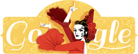 Αφιερωμένο στη Lola Flores το doodle της Google