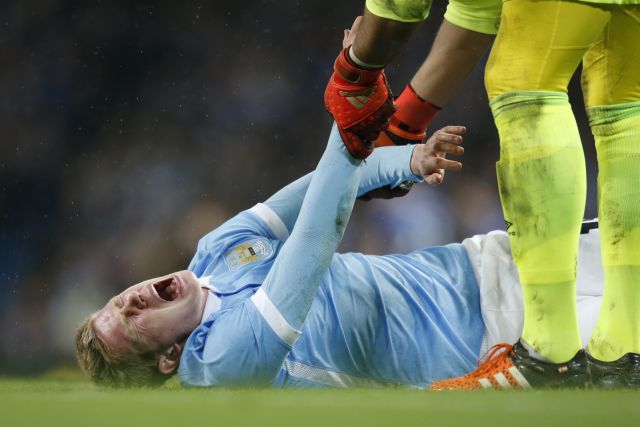 Πλήγμα με Ντε Μπρούιν στη Σίτι, έξι εβδομάδες εκτός