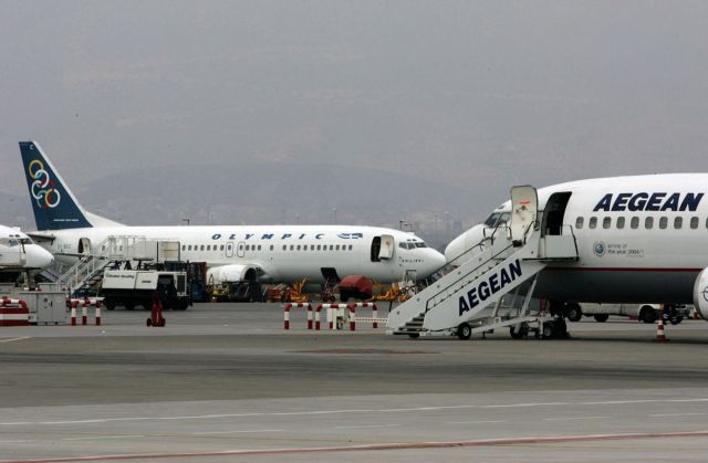 Ακυρώσεις πτήσεων από την Olympic Air και την Aegean
