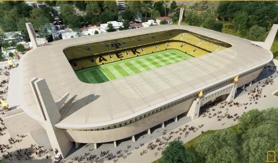 Διχογνωμία μεταξύ ΥΠΕΝ και ΑΕΚ για την έκδοση άδειας του γηπέδου