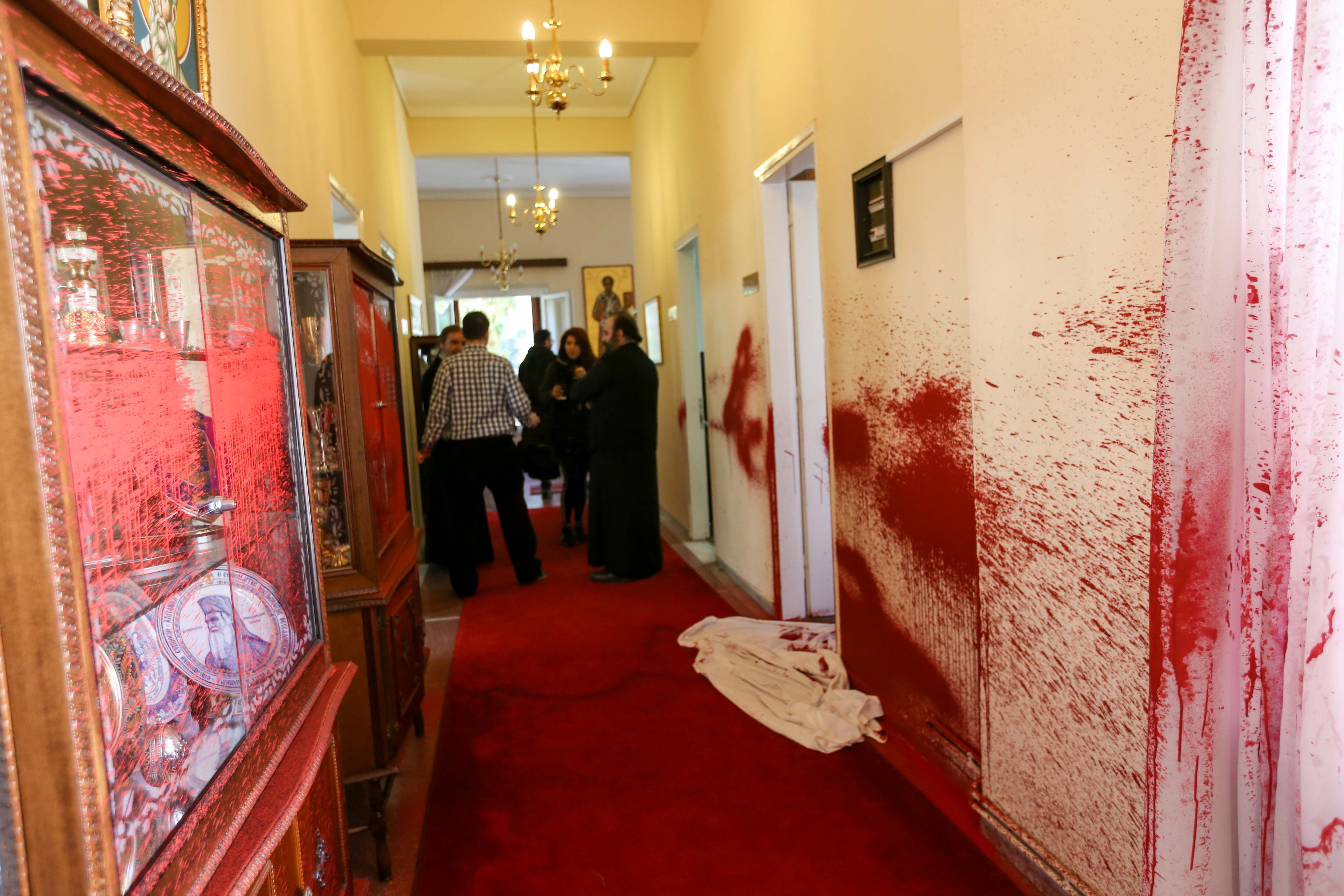 Επίθεση με μπογιές στα γραφεία της Μητρόπολης Θεσσαλονίκης