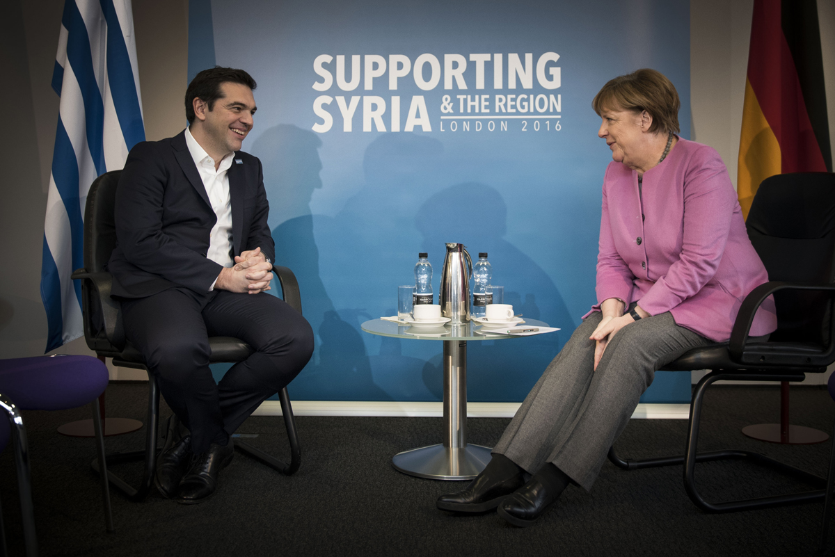 Συναντήσεις με Μέρκελ και Κάμερον είχε ο πρωθυπουργός στο Λονδίνο