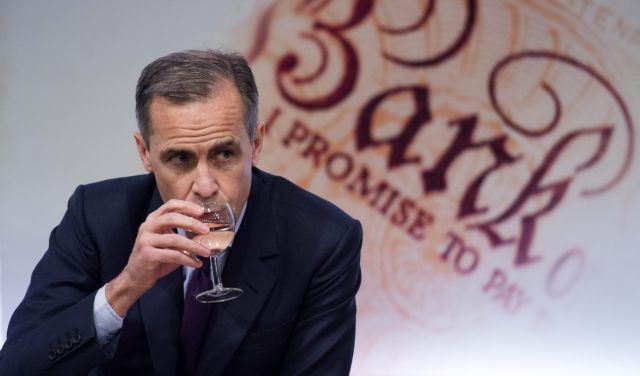 Αποκλείει ενδεχόμενο αρνητικών επιτοκίων ο διοικητής της Τράπεζας της Αγγλίας