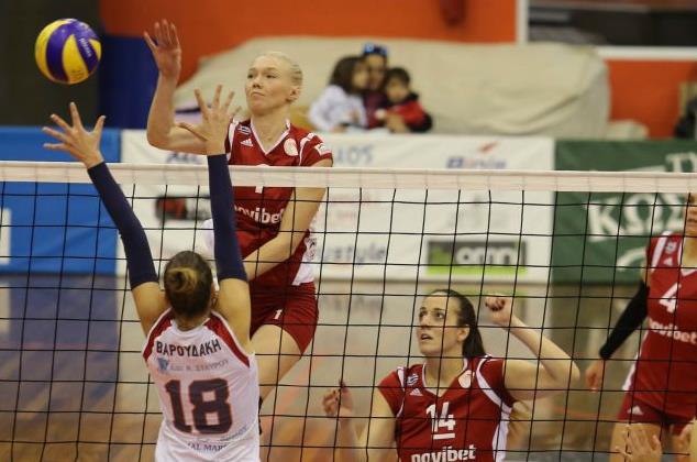 Ο Ολυμπιακός έκανε το 16×16, νίκες για Αρη, Σαντορίνη και Πορφύρα