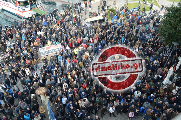Στους δρόμους και πάλι οι κάτοικοι της Κω ενάντια στο hot spot