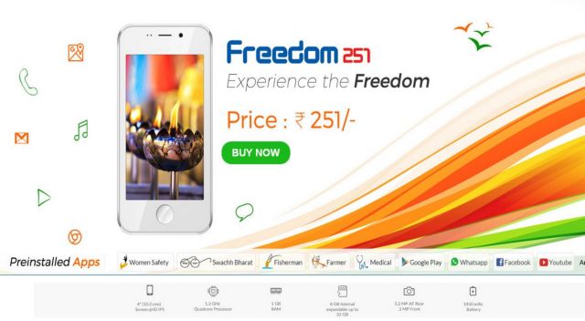 Κατέρρευσε το ηλεκτρονικό κατάστημα με τo ινδικό smartphone των € 3,30