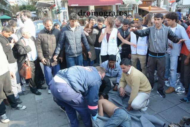 Απόπειρα αυτοκτονίας από δύο πρόσφυγες στην πλατεία Βικτωρίας