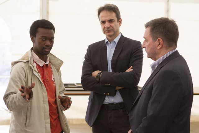 Το κέντρο για τους πρόσφυγες στον Ελαιώνα επισκέφθηκε ο Κυρ.Μητσοτάκης